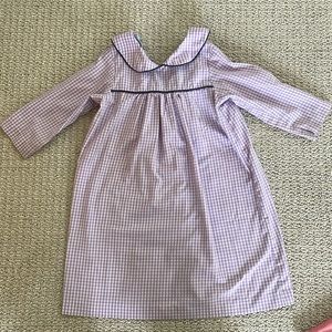 Little English lavendar cotton dress with Peter Pan collar